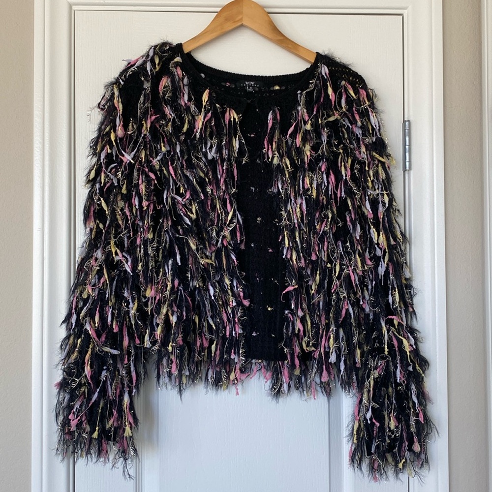 Fluffy Fringe Jacket